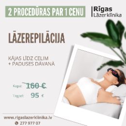 2 PROCEDŪRAS PAR 1 CENU